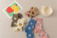 Load image into Gallery viewer, New Cute Cartoon Dog Middle Tube Socks Creative Female Socks Warm Socks Teddy Pomeranian Cotton Socks Stylish Unisex Short Ankle Socks For Men And Women
