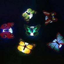 Load image into Gallery viewer, New Dazzling Colorful Luminous Butterfly LED Night Light Wedding Decorative Lamp Stickers Children Small Gifts TOYS game Battery Operated
