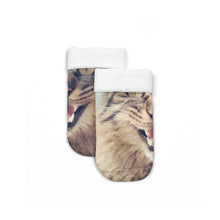 Load image into Gallery viewer, 3D Printed Women Winter Christmas Socks Funny Creative Pet Cat Face Unisex Cotton Ankle Socks Children Gift Animal Lover Socks For Men And Women

