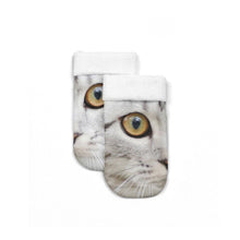 Load image into Gallery viewer, 3D Printed Women Winter Christmas Socks Funny Creative Pet Cat Face Unisex Cotton Ankle Socks Children Gift Animal Lover Socks For Men And Women
