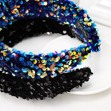 Load image into Gallery viewer, Sparkly Sequins Sponge Headbands Mermaid Knot Tie Head Bands for Women Daily Party Crown Turban Gorgeous Hair Accessories For Women
