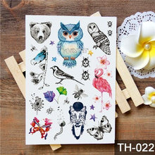 Load image into Gallery viewer, New Different Animals Waterproof Temporary Sticker Tattoo Cute Little Colorful Children Tattoos
