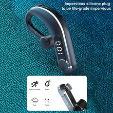 Load image into Gallery viewer, New Digital Display Wireless Single Ear Headset Bluetooth-compatible Earphone 5.2 Long Standby Time LED Power Digital Display Earphone Elegant Design Improved Comfort Long Range Wireless Hands Free Earphone For Drivers Canceling Headphones For Business
