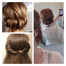 Load image into Gallery viewer, New Double Root Hair Hoop Head Band Adjustable Hair Clips Women Hoop Elastic Rubber Bands Ring Hair Styling Tools Hair Braider For Women Hair Styling
