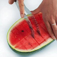 Load image into Gallery viewer, New Eco-Friendly 1pcs Stainless Steel Watermelon Slicer Cutter Knife For Fruit Tools Kitchen Accessories Gadgets Watermelon Spoons
