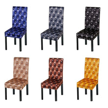 Load image into Gallery viewer, New Elastic Spandex Fibre  Chair Cover For Wedding Banquet Hotel Antifouling Fiber Standard Office European Stretch Spandex Removable Washable Dining Chair Protector Slipcovers for Hotel Dining Room Ceremony Banquet Wedding Party
