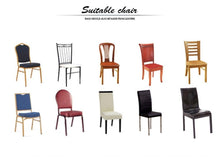 Load image into Gallery viewer, New Elastic Spandex Fibre  Chair Cover For Wedding Banquet Hotel Antifouling Fiber Standard Office European Stretch Spandex Removable Washable Dining Chair Protector Slipcovers for Hotel Dining Room Ceremony Banquet Wedding Party
