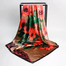 Load image into Gallery viewer, New Elegance Fashionable Scarves for Women Shawl Print Silk Satin Hijab Scarf Female Bandana 90*90cm Luxury Square Shawls Scarfs For Ladies
