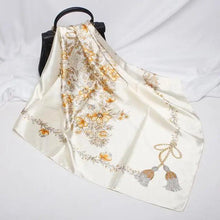 Load image into Gallery viewer, New Elegance Fashionable Scarves for Women Shawl Print Silk Satin Hijab Scarf Female Bandana 90*90cm Luxury Square Shawls Scarfs For Ladies
