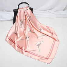 Load image into Gallery viewer, New Elegance Fashionable Scarves for Women Shawl Print Silk Satin Hijab Scarf Female Bandana 90*90cm Luxury Square Shawls Scarfs For Ladies
