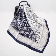 Load image into Gallery viewer, New Elegance Fashionable Scarves for Women Shawl Print Silk Satin Hijab Scarf Female Bandana 90*90cm Luxury Square Shawls Scarfs For Ladies
