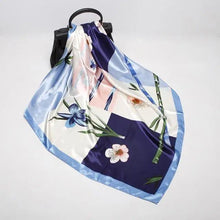 Load image into Gallery viewer, New Elegance Fashionable Scarves for Women Shawl Print Silk Satin Hijab Scarf Female Bandana 90*90cm Luxury Square Shawls Scarfs For Ladies
