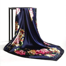 Load image into Gallery viewer, New Elegance Fashionable Scarves for Women Shawl Print Silk Satin Hijab Scarf Female Bandana 90*90cm Luxury Square Shawls Scarfs For Ladies

