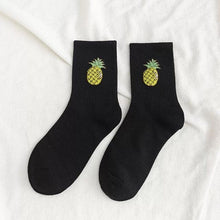 Load image into Gallery viewer, New Elegant Fruit Printed Breathable Cotton Socks Happy Funny Unisex Socks Candy Colors Harajuku Casual Cotton Crew Socks For Men And Women
