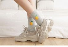 Load image into Gallery viewer, New Elegant Fruit Printed Breathable Cotton Socks Happy Funny Unisex Socks Candy Colors Harajuku Casual Cotton Crew Socks For Men And Women
