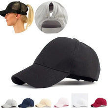 Load image into Gallery viewer, New Elegant Glitter Ponytail Baseball Caps Sequins Shining High Quality Fashionable Cap For Womens Messy Bun Adjustable Snapback Hip Hop Hat
