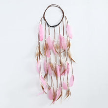 Load image into Gallery viewer, New Fashion Feather Rope Crown Hair Band Boho White Elastic Festival Headband for Women Fashion Female Gorgeous Hair Accessories For Women
