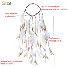 Load image into Gallery viewer, New Fashion Feather Rope Crown Hair Band Boho White Elastic Festival Headband for Women Fashion Female Gorgeous Hair Accessories For Women
