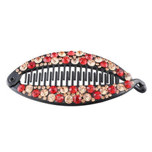 Load image into Gallery viewer, New Fashion Hair Clips Women Banana Barrettes Plastic Color Rhinestone Hair Claws Pins Clamps for Girls Ponytail Mohawk Bun Maker Accessories For Curly Hair Women

