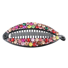 Load image into Gallery viewer, New Fashion Hair Clips Women Banana Barrettes Plastic Color Rhinestone Hair Claws Pins Clamps for Girls Ponytail Mohawk Bun Maker Accessories For Curly Hair Women
