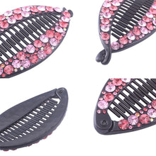 Load image into Gallery viewer, New Fashion Hair Clips Women Banana Barrettes Plastic Color Rhinestone Hair Claws Pins Clamps for Girls Ponytail Mohawk Bun Maker Accessories For Curly Hair Women
