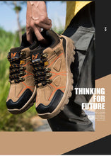 Load image into Gallery viewer, New Fashion Hiking Shoes Men Spring Mountain Climbing Shoes Outdoor Sport Shoes Leather Waterproof Lightweight Outdoor Mountain Sport Shoe

