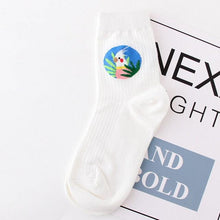 Load image into Gallery viewer, New Fashion Owl Bird Parrot Pattern Jacquard Socks Unisex Cute Animals Socks Harajuku Kawaii Design Art Combed Out Of Pure Cotton Crew Socks For Men And Women
