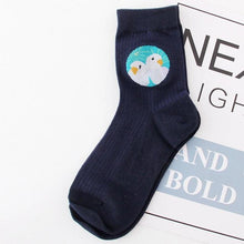 Load image into Gallery viewer, New Fashion Owl Bird Parrot Pattern Jacquard Socks Unisex Cute Animals Socks Harajuku Kawaii Design Art Combed Out Of Pure Cotton Crew Socks For Men And Women
