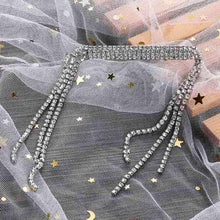 Load image into Gallery viewer, New Fashion Rhinestone Tassel Hair Barrettes For Women Hair Clips Golden Sliver Hairpin Female Hairgrips Wedding Hair Accessories for Brides and Bridesmaids
