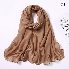 Load image into Gallery viewer, New Fashion Soft Cotton Elegant Viscose Scarf Ladies Scarf Shawls Lightweight Elegant Wraps  Muslim Hijab scarf scarves For Women
