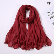 Load image into Gallery viewer, New Fashion Soft Cotton Elegant Viscose Scarf Ladies Scarf Shawls Lightweight Elegant Wraps  Muslim Hijab scarf scarves For Women
