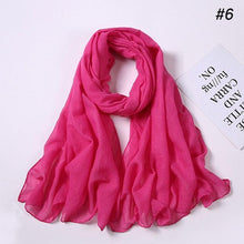 Load image into Gallery viewer, New Fashion Soft Cotton Elegant Viscose Scarf Ladies Scarf Shawls Lightweight Elegant Wraps  Muslim Hijab scarf scarves For Women
