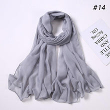 Load image into Gallery viewer, New Fashion Soft Cotton Elegant Viscose Scarf Ladies Scarf Shawls Lightweight Elegant Wraps  Muslim Hijab scarf scarves For Women
