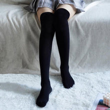 Load image into Gallery viewer, New Fashion Thigh High Stockings Solid Velvet Soft Flexible Over Knee Socks Tall Long Boot Stockings for Women
