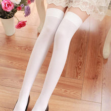 Load image into Gallery viewer, New Fashion Thigh High Stockings Solid Velvet Soft Flexible Over Knee Socks Tall Long Boot Stockings for Women

