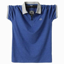 Load image into Gallery viewer, New Fashion Vintage Polo Men Soft Cotton Breathable Men Polo Shirt Men Polo Double Side Slim Fit  Short Sleeve Polo T-Shirt Casual Slim Fit Men Pure Breathable Tee Tops Comfortable Shirt
