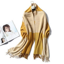 Load image into Gallery viewer, New Fashion Winter Soft Thick Warm Colorful Cashmere Scarf Elegant Escharpe Shawls Scarf Shawls Wraps Lightweight Lady Solid Scarves Fashion Tassels Blanket For Women
