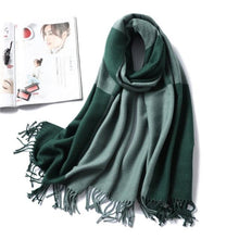 Load image into Gallery viewer, New Fashion Winter Soft Thick Warm Colorful Cashmere Scarf Elegant Escharpe Shawls Scarf Shawls Wraps Lightweight Lady Solid Scarves Fashion Tassels Blanket For Women
