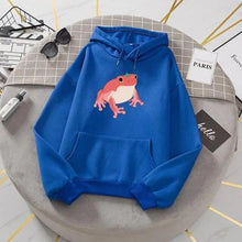 Load image into Gallery viewer, New Frog Sweatshirt Oversized Clothes Long Sleeve Hooded Hoodie For Girls Winter Hoodie With Pocket Pink Sweatshirts Hoodies for Women Teen Girls Cute Cartoon Frogs Casual Hooded Loose Long Sleeve Sweatshirt with Pocket
