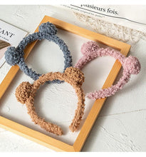 Load image into Gallery viewer, New Gils Cute Plush Bear Rabbit Ears Headband Autumn Winter Head Hoop Cartoon Girls Kid Hairband Headdress Gorgeous Hair Accessories For Women
