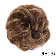 Load image into Gallery viewer, New Girl's Synthetic Chignon Red Pink Purple Blue Green Curly Messy Bun Kids Donut Roller Hair Bun Heat Resistant Fake Hair Wigs For Black Women Cosplay Wigs For Women
