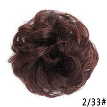 Load image into Gallery viewer, New Girl's Synthetic Chignon Red Pink Purple Blue Green Curly Messy Bun Kids Donut Roller Hair Bun Heat Resistant Fake Hair Wigs For Black Women Cosplay Wigs For Women
