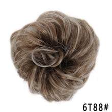 Load image into Gallery viewer, New Girl's Synthetic Chignon Red Pink Purple Blue Green Curly Messy Bun Kids Donut Roller Hair Bun Heat Resistant Fake Hair Wigs For Black Women Cosplay Wigs For Women
