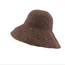 Load image into Gallery viewer, New Girl Sun Hat Unique Trendy Women's Sun Protection Hat Wide Brim Floppy Summer Hats Women Retro Casual Straw Bucket Hat Comfortable Soft Every Day Travel Hat

