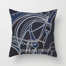 Load image into Gallery viewer, New Horse Cushion Cover Short Plus Luxury Horse Cotton Linen Decorative Pillowcase Cushion Decorative Pillows  Covers for Home Sofa Couch Car Bedrooms 45x45cm
