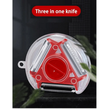 Load image into Gallery viewer, New Incredible Magic Trio Peeler Set Slicer Stainless Steel Peeler Shredder Cutter Multi Peel Blade Kitchen Tool
