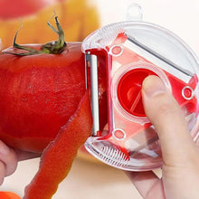 Load image into Gallery viewer, New Incredible Magic Trio Peeler Set Slicer Stainless Steel Peeler Shredder Cutter Multi Peel Blade Kitchen Tool
