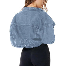 Load image into Gallery viewer, New Incredible Spring Women Sexy Ripped Denim Jackets Vintage Casual Short Jean Jacket Puff Sleeve Winter Female Coat Streetwear
