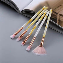 Load image into Gallery viewer, New Luxurious 12/8/5pcs Eye Lip Makeup Brushes Set Eyebrow Comb Eyelash Sponge Eyeshadow Silicone Face Mask Edge Control Brush Cosmetics
