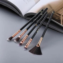 Load image into Gallery viewer, New Luxurious 12/8/5pcs Eye Lip Makeup Brushes Set Eyebrow Comb Eyelash Sponge Eyeshadow Silicone Face Mask Edge Control Brush Cosmetics
